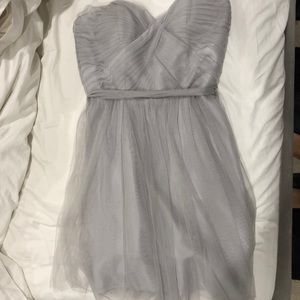Strapless Gray Mini Cocktail Dress NWT